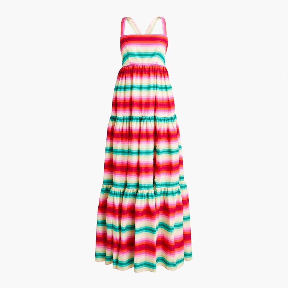 J.Crew Tiered maxi dress in stripe 4
